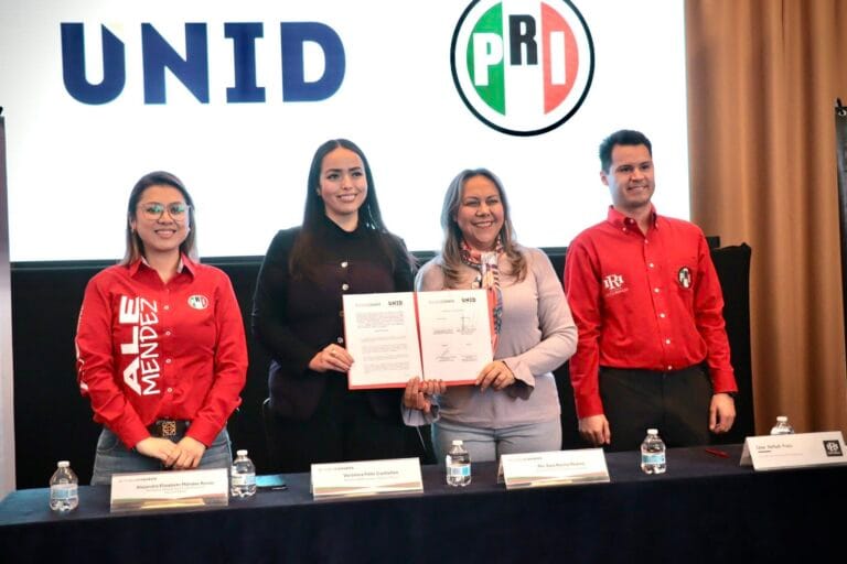 UNID y PRI San Luis Potosí firman convenio para fortalecer la educación y la profesionalización.